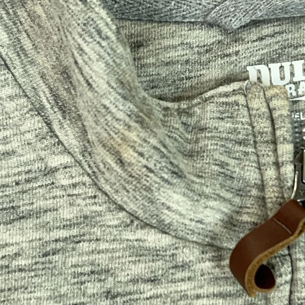 Duluth Trading Co Sweater Vest Mens 3XL Gray 1/4 Zip Mock Neck Knit Casual